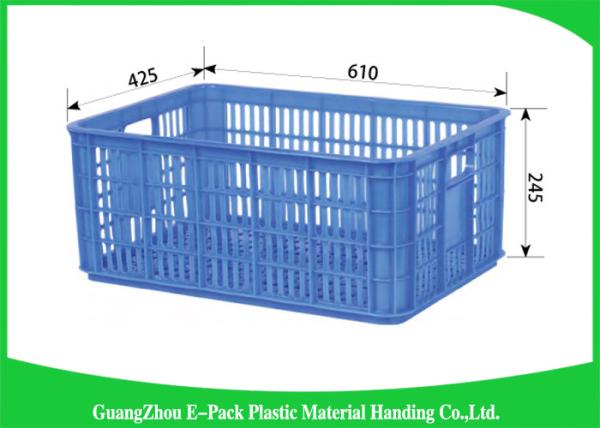 Durable Plastic Food Cratest Medicine Transpor PE Material Environmental