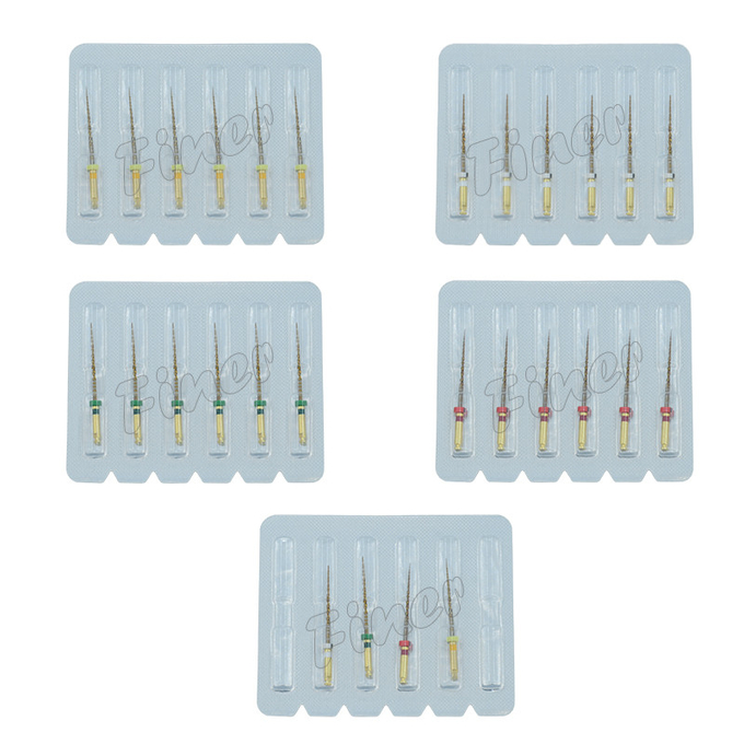 Dental Rotary File Only One Gold Rotary Wave Files For Root Canal Treatment