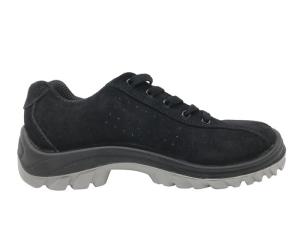 China Black Tongue Steel Toe Work Shoes Full Grain Leather Upper Above 200 Joules wholesale