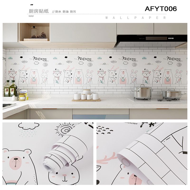 Korean Design Waterproof Textured Wallpaper for Mosaic Ceramic Tile Brick PVC and Waterproof