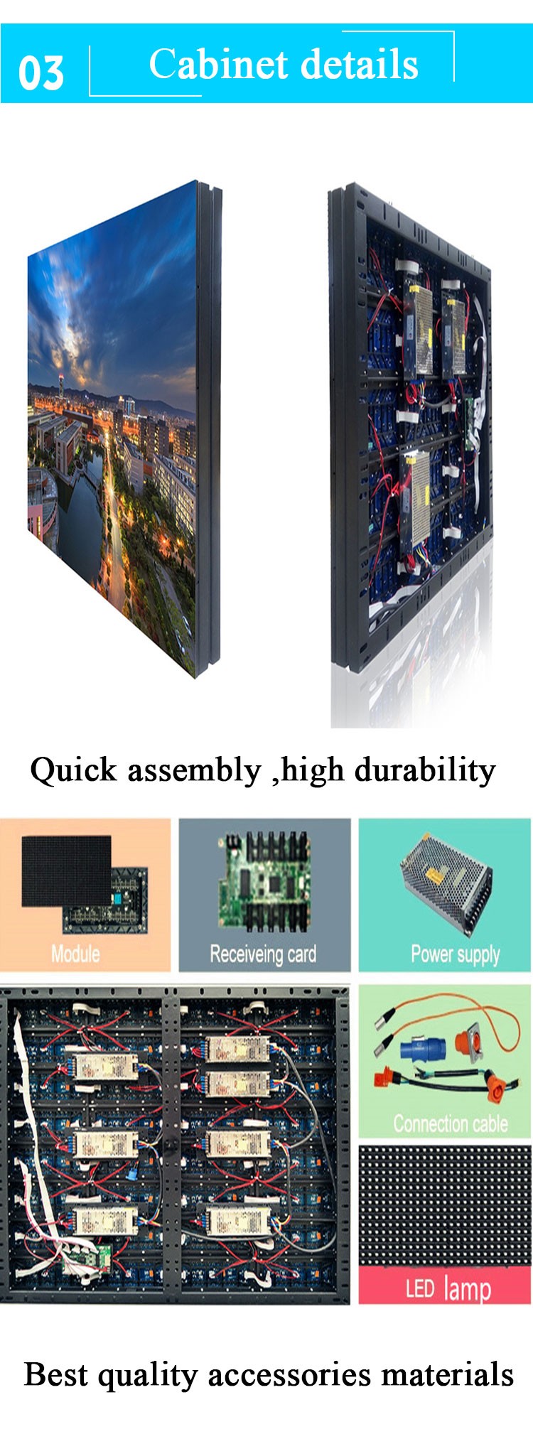 Brightness 800-1200cd/M2 P2.5 Indoor LED Display Screen , Church LED Video Wall Display