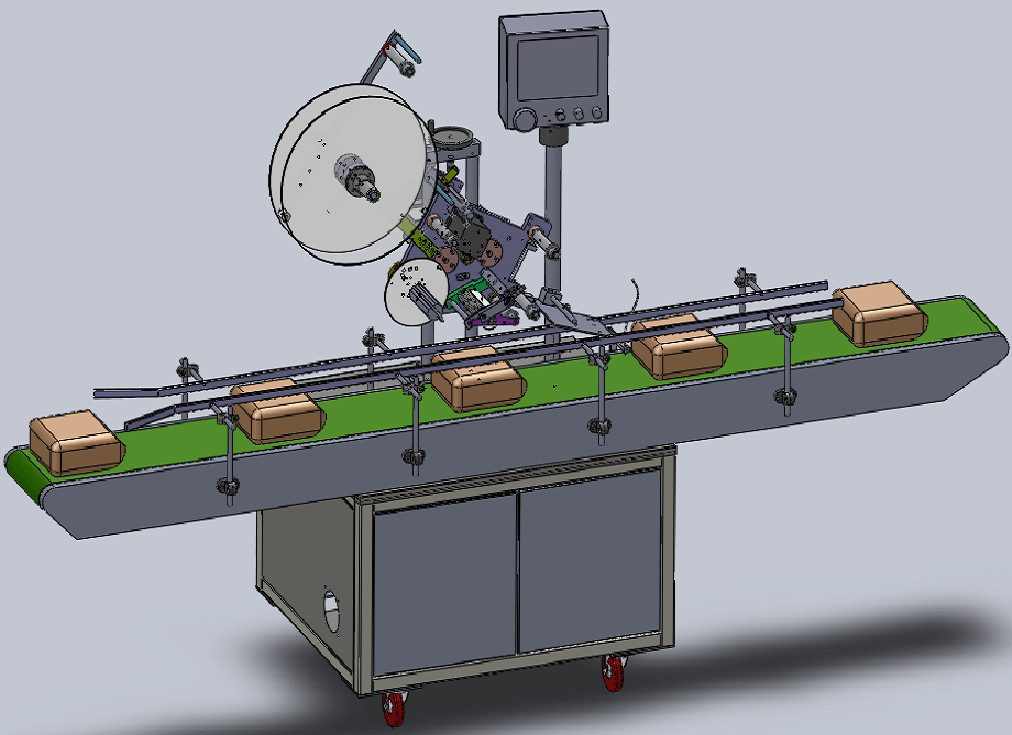 ODM Adhesive Sticker Top And Bottom Labeler Machine 280KG for Square Bottle