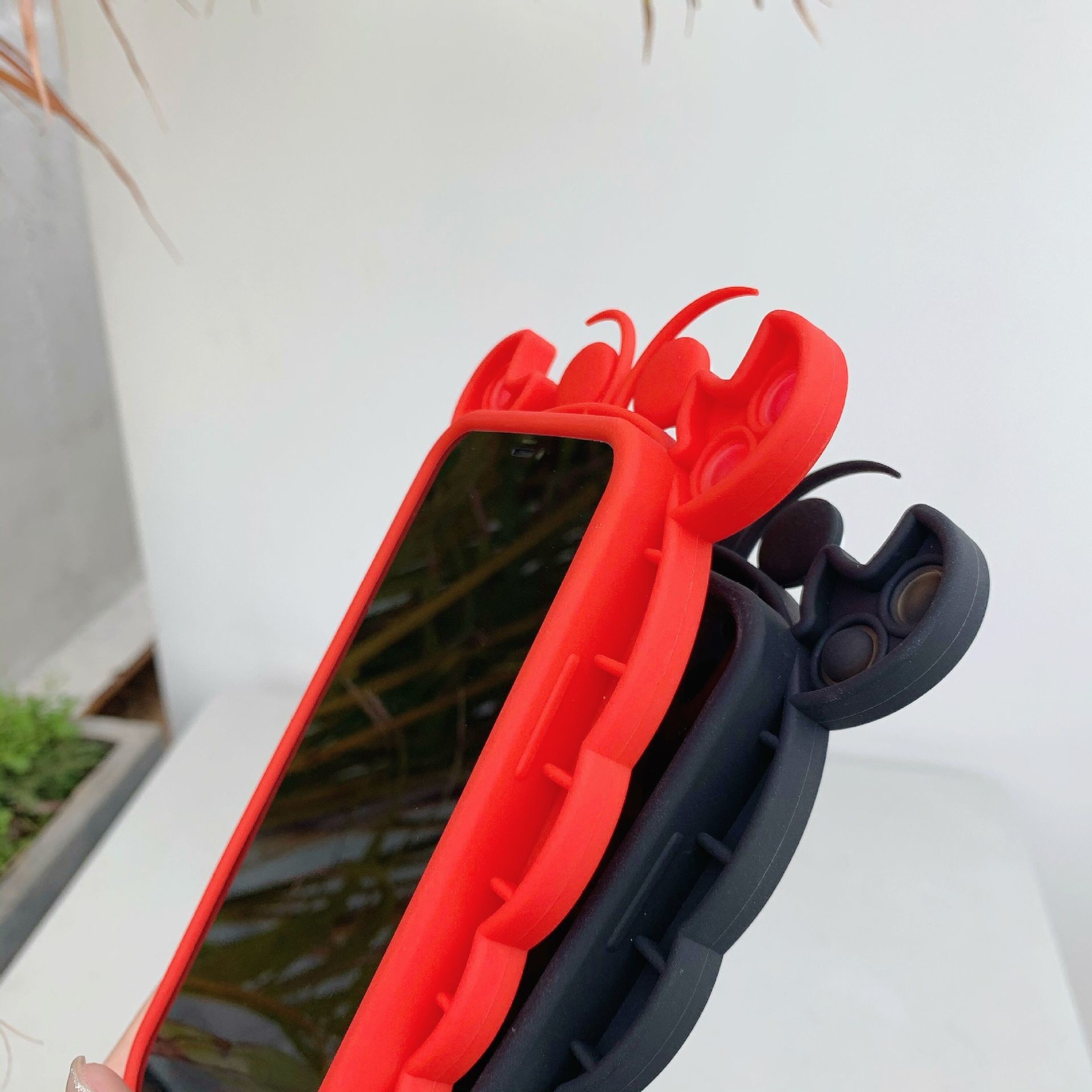 TPU Push Pop It Fidget Toy Phone Case Stress Relief For Iphone 12