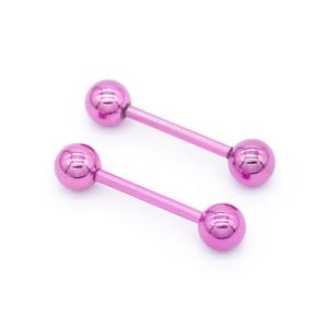 China 15mm Female Rose Red Nipple Piercing Jewelry Stainless Steel Nipple Rings wholesale