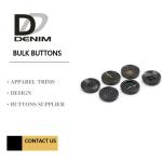 Black 4 holes Garments Large Size Buttons