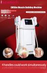 Four Handles Ems Body Slimming Machine Fat Burner Commercial