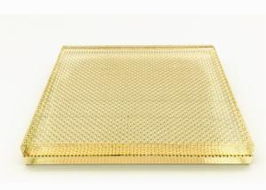 China 8 Mm Fine Fabric Mesh Laminated Glass Interior Decoration wholesale