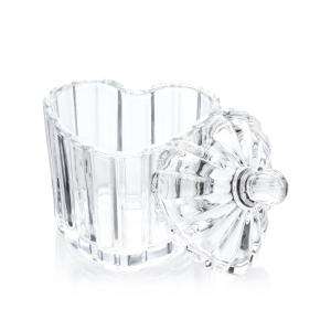 China Heart crystal glass jewelry case box wholesale