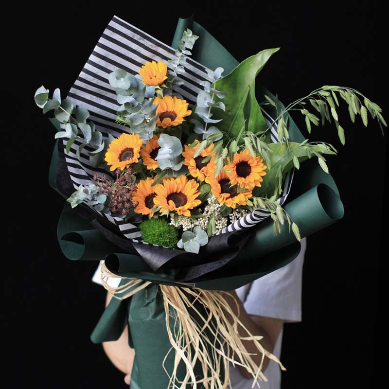Recyclable Golden Silver Wedding Wrapping Paper Sheet