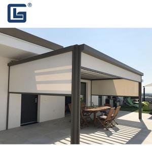 China Garden IP67 Aluminum Louvered Pergola Bioclimatic Snow Resistant UV Protection wholesale