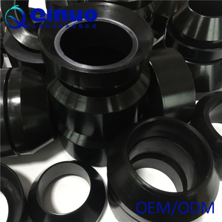 Oil And Gas Rubber Packer Cup Black Color Ageing Resistance Weather Resistant