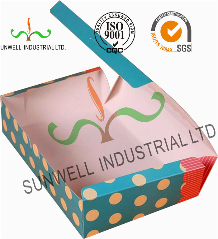 Both Sides Printing Cardboard Food Packaging Boxes , Mooncake Display Packaging Box