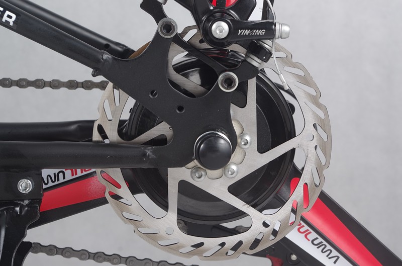 Digital 48V 400W Peak Intergrated Wheel Mountain Ebike Foldable With Hidden Lithium Battery