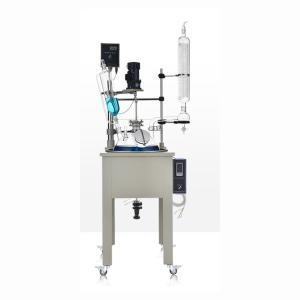 China 10L 50L 100L 200L Single Layer Glass Reactor With Heating Mantle, Chemistry Laboratory Equipment wholesale