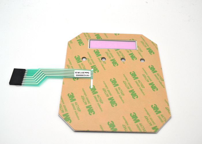 Flexible Membrane Push Button Switch Keyboard With 2.44m Connector Cable Tail