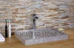 Square Luxury Granite Kitchen Sink 100mm*400mm*400mm For Boutique Hotels