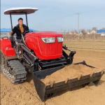 Amphibious 80 Horsepower Tractor , Cultivated Land Crawler Tractor