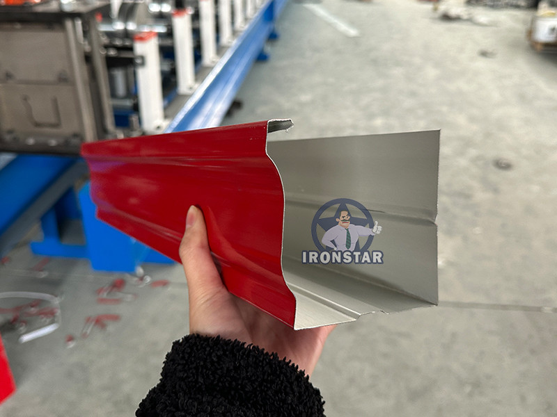 Water gutter roll forming machine for Azerbaijan downpipe roll forming machine portable gutter machine