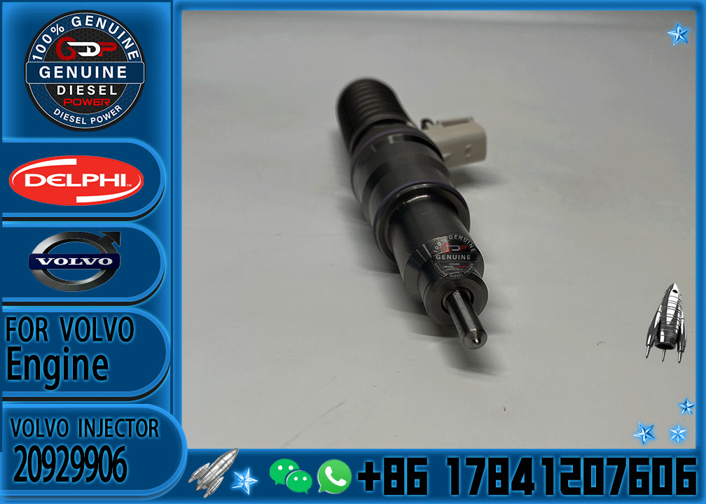 Reman Fuel Injector 20929906 BEBE4D14101 20780666 for Volvo CE Excavator D16 A40E A40F A45G EC700B EC700C EC750D L350F L350H