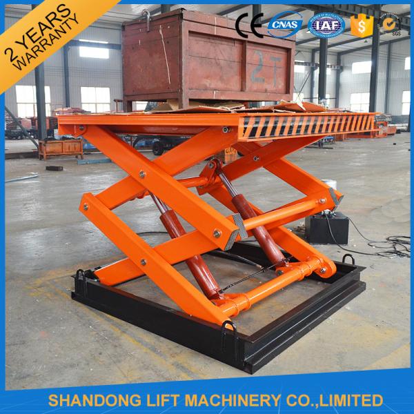 Quality 3 m 2 ton Mid Rise Stationary Hydraulic Scissor Lift with 220V / 380V Power Optional for sale