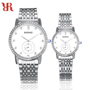 China MIYOTA Movement Couple Watch Waterproof Stainless Steel Band BARIHO 611-11 wholesale
