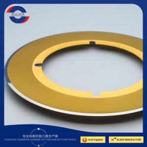 China Golden Coated 230x135x1.1 1/6 Circular Blade Cutter Round Knife wholesale