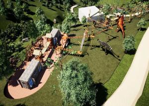China Dinosaur Theme Outdoor Adventure Playground for Children and Adults wholesale