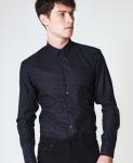 Cotton Mens Long Sleeve Office Shirts , Mens Formal Dress Shirts Solid Color