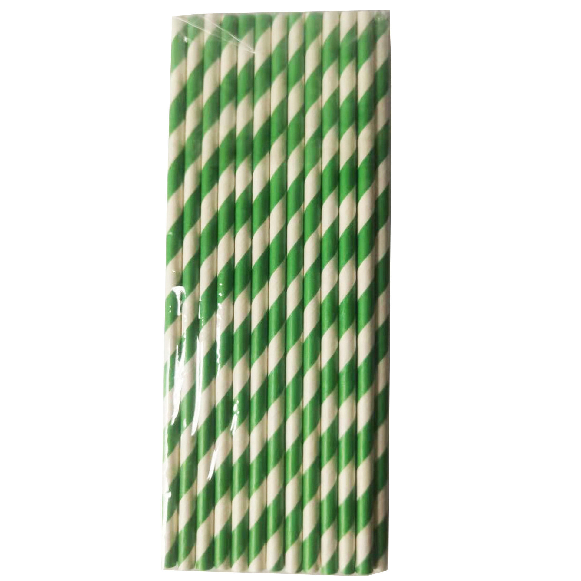 Multi Color Caliber Striped Paper Straws CMYK Pantone Printing
