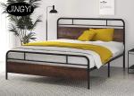 ODM Industrial Pipe Bed Bedroom Furniture Farmhouse MDF Platform Bed
