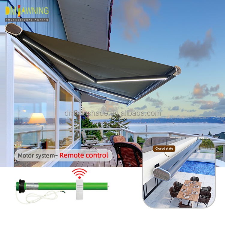 Electric Full Cassette Retractable Awning Outdoor