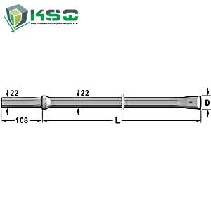 China 2000mm 8000mm Integral Drill Rod wholesale