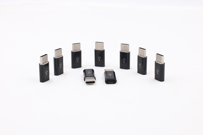 New Ultra Short Micro USB to Type-C Connector OTG Mini USB Adapter for Smartphone