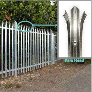China Hot Dipped Galvanized Europe Palisade Fence for Outdoor wholesale