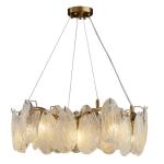 Modern living room chandelier smoke gray crystal glass chandeliers(WH-CY-210)