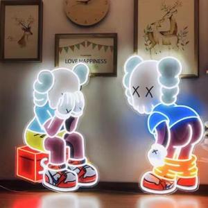 China Fashion Design KAWS Custom Neon Sign Light 175mm 190mm wholesale