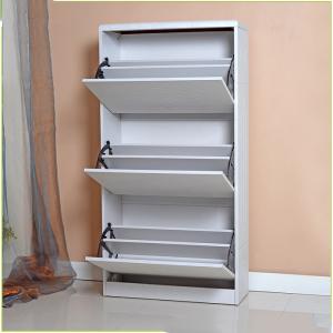 China Bedroom Hardware Fitting 63*24*123cm Mirrored Shoe Cupboard wholesale