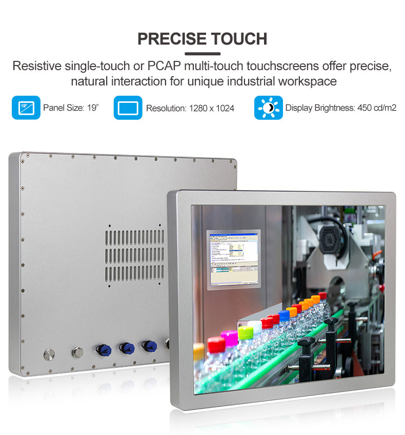 Waterproof Industrial Panel PC 19'' Square Screen 4/3 With Aluminum Alloy