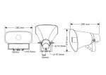 30W 100V Outdoor Horn Speakers , High End Horn Speakers IPx6 Waterproof Rating