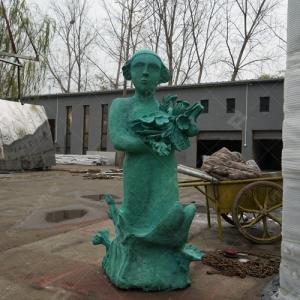 China Bronze Casting Sculpture Figure by Patina wholesale