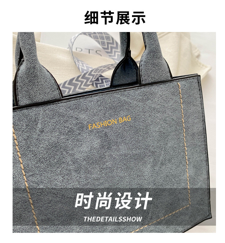 VINTAGE CHIC TEXTURED LETTER TOTE BAG WOMEN'S BAG 2024 NEW LARGE CAPACITY FASHION HANDBAG WIDE STRAP SHOULDER BAG