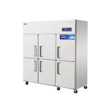 Restaurant 6 Door Commercial Stainless Steel Refrigerator Freezer 1800x700x1960m