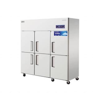 China Restaurant 6 Door Commercial Stainless Steel Refrigerator Freezer 1800x700x1960mm wholesale