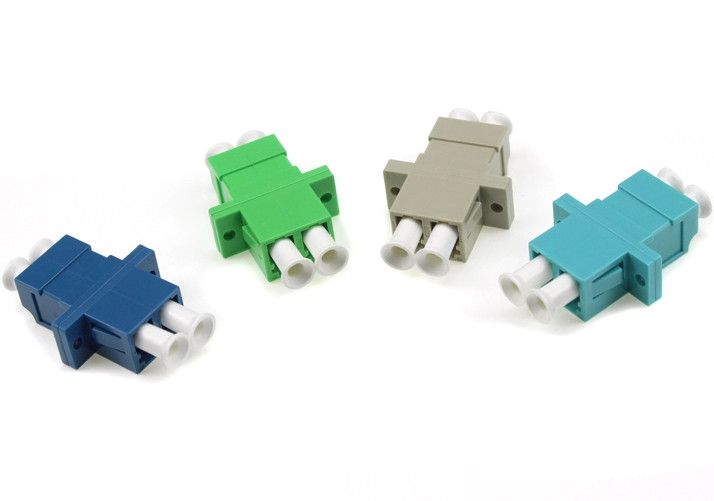 Duplex Singlemode LC-LC OS1 Quad Coupler Ceramic Fiber Optic Adapters