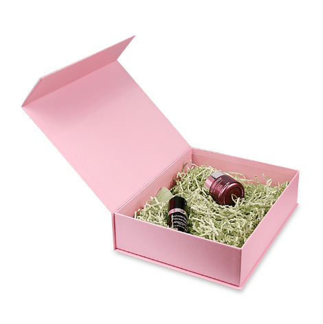 CMYK Handmade Recycled Printing Paper Magnetic Gift Box with Foam Insert For Wallet Packing
