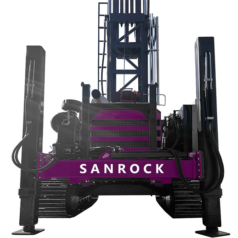 700m Deep Water Well Drilling Rig Hydraulic Well Drilling Rig Machine Portable CUMMINS Engine