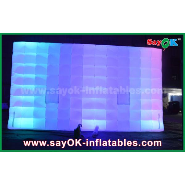 tent inflatable Outdoor PVC Coated Giant Cube Inflatable Tent With Color Change Light / Air Blower