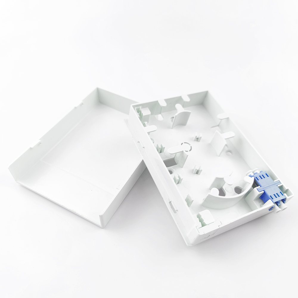 5 LC UPC Plastic Fiber Optic Faceplate Socket Panel 2 Cores for Indoor in FTTH Network