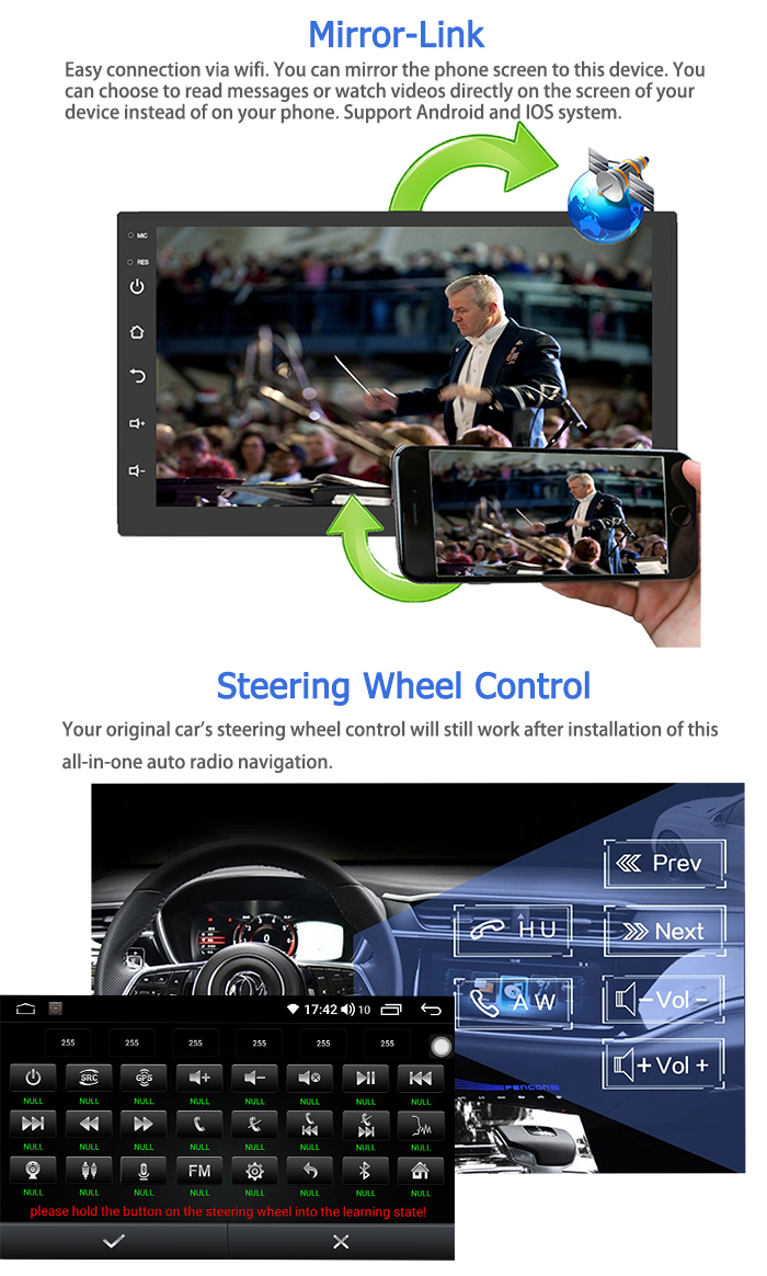 10.1 Inch Android 10.0 Car Stereo 2.5D Screen WIFI 4G LTE Carplay
