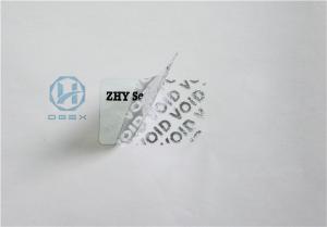 China Professional VOID Sticker Printable Security Labels Customized Size wholesale